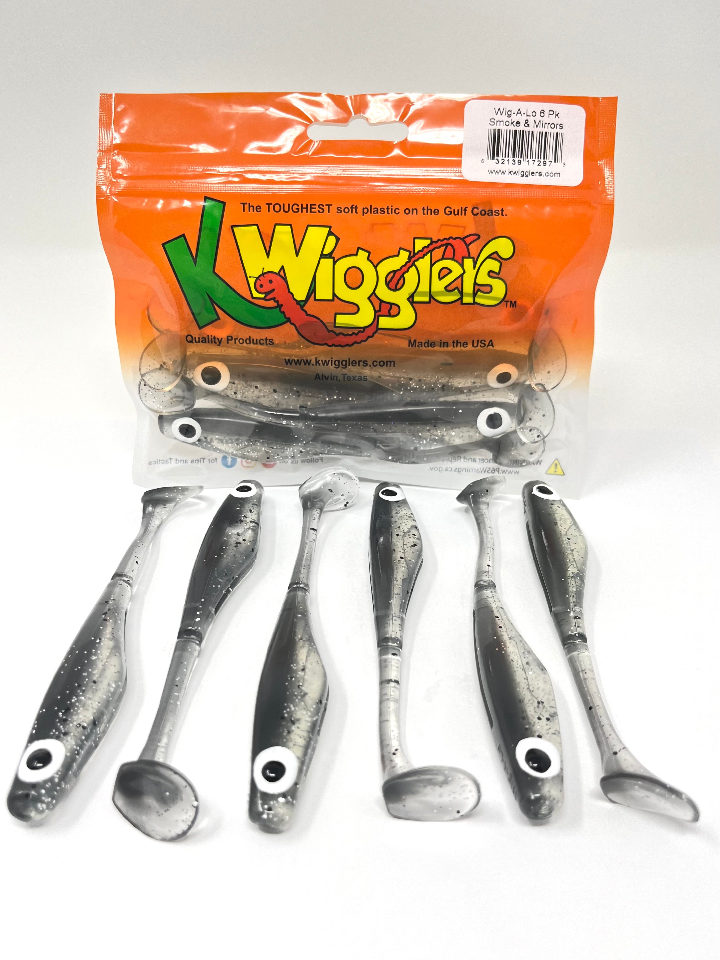 Vtg NOS Kelley Wigglers Jig Heads 3ct White Fishing Lures for Soft Lures